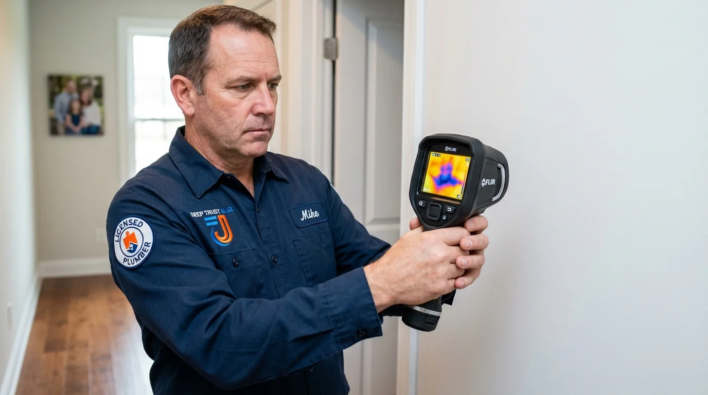 Thermal imaging leak detection by Johns Plumbing LLC in Sun Prairie